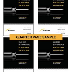 1/4 Page Program Book Advertisement